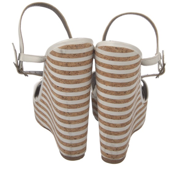 🔥🔥 VERSACE Collection Leather Printed Espadrilles SZ 9 IT39 - Picture 4 of 5